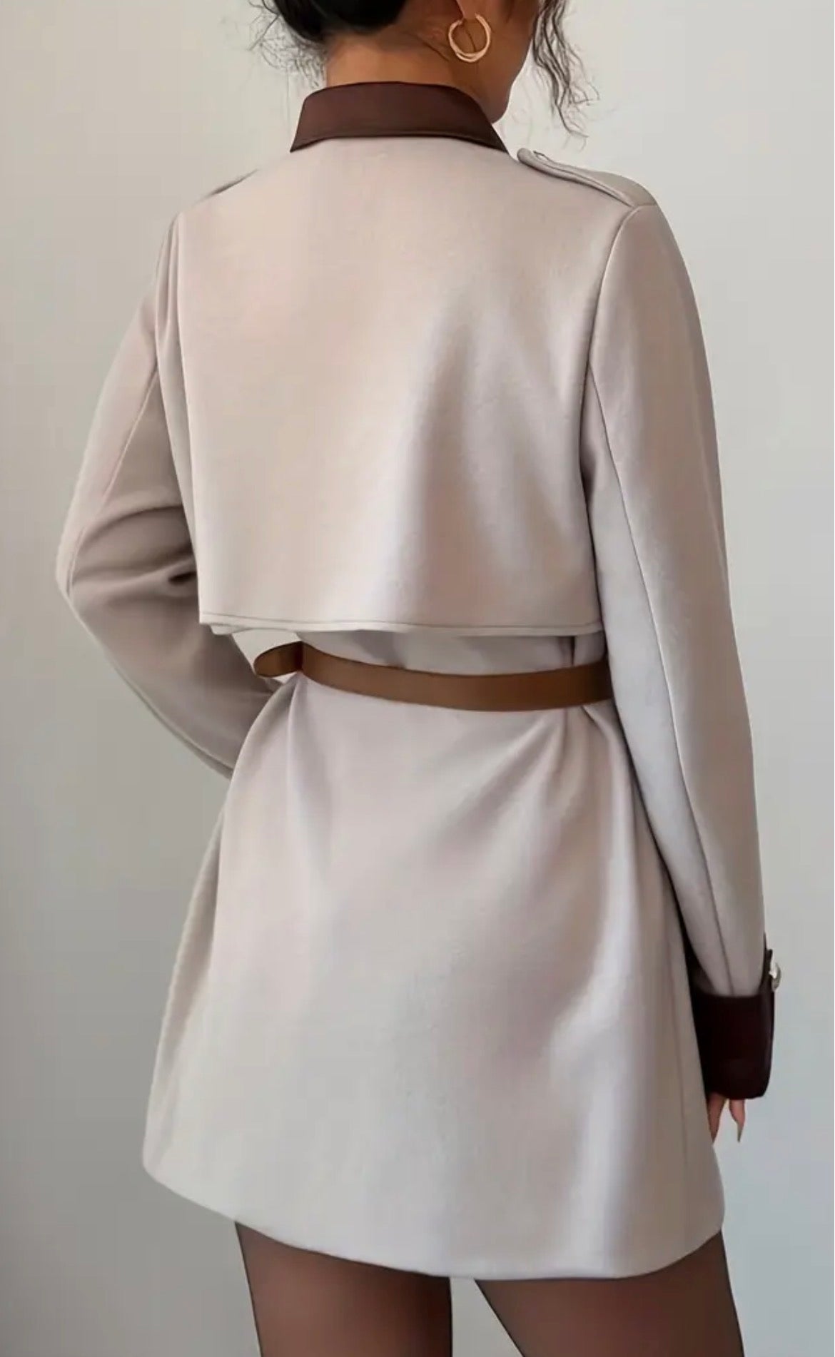 Hot Choc Blazer Coat with Belt