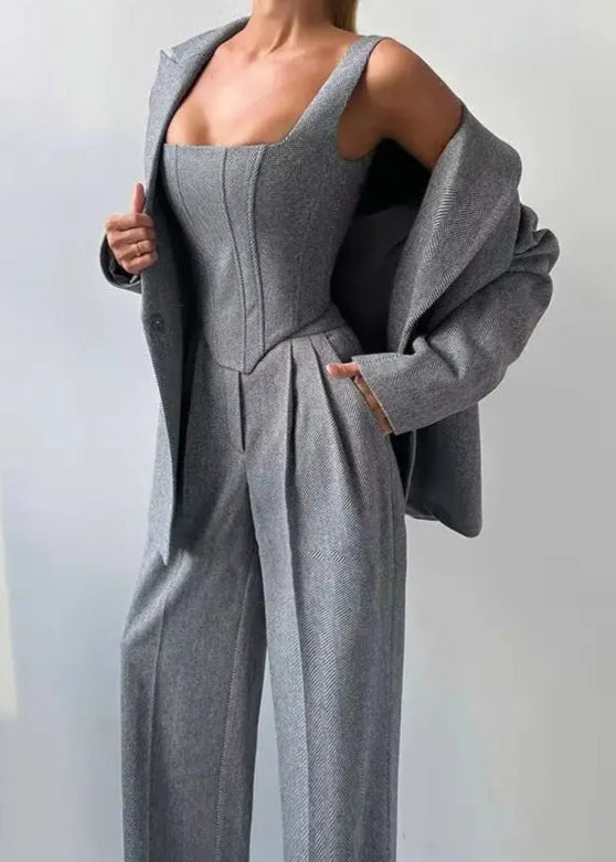 Suits You Tailored Three Piece Suit - comes in Blush Pink or Grey