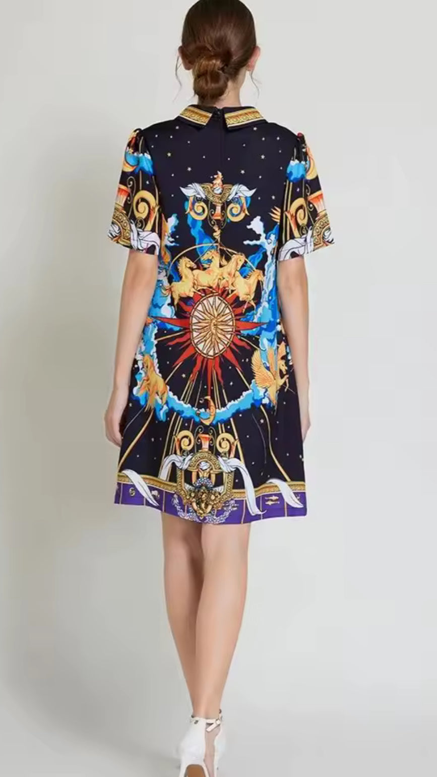 Galactic Dreams Bold Patterned Dress