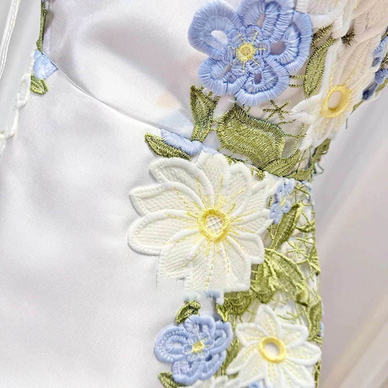 Dreamy Embroidered Mini Dress