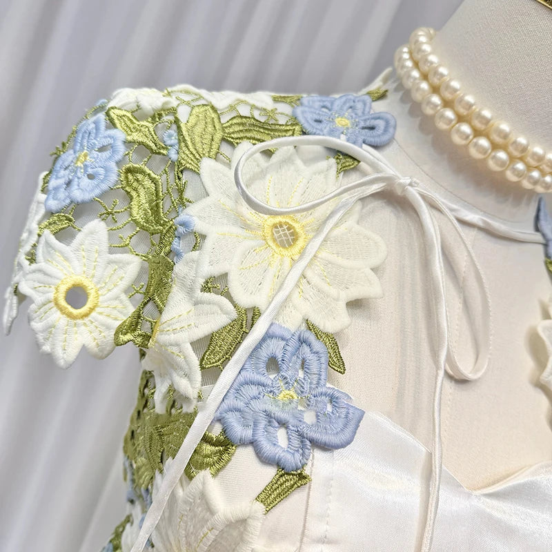 Dreamy Embroidered Mini Dress