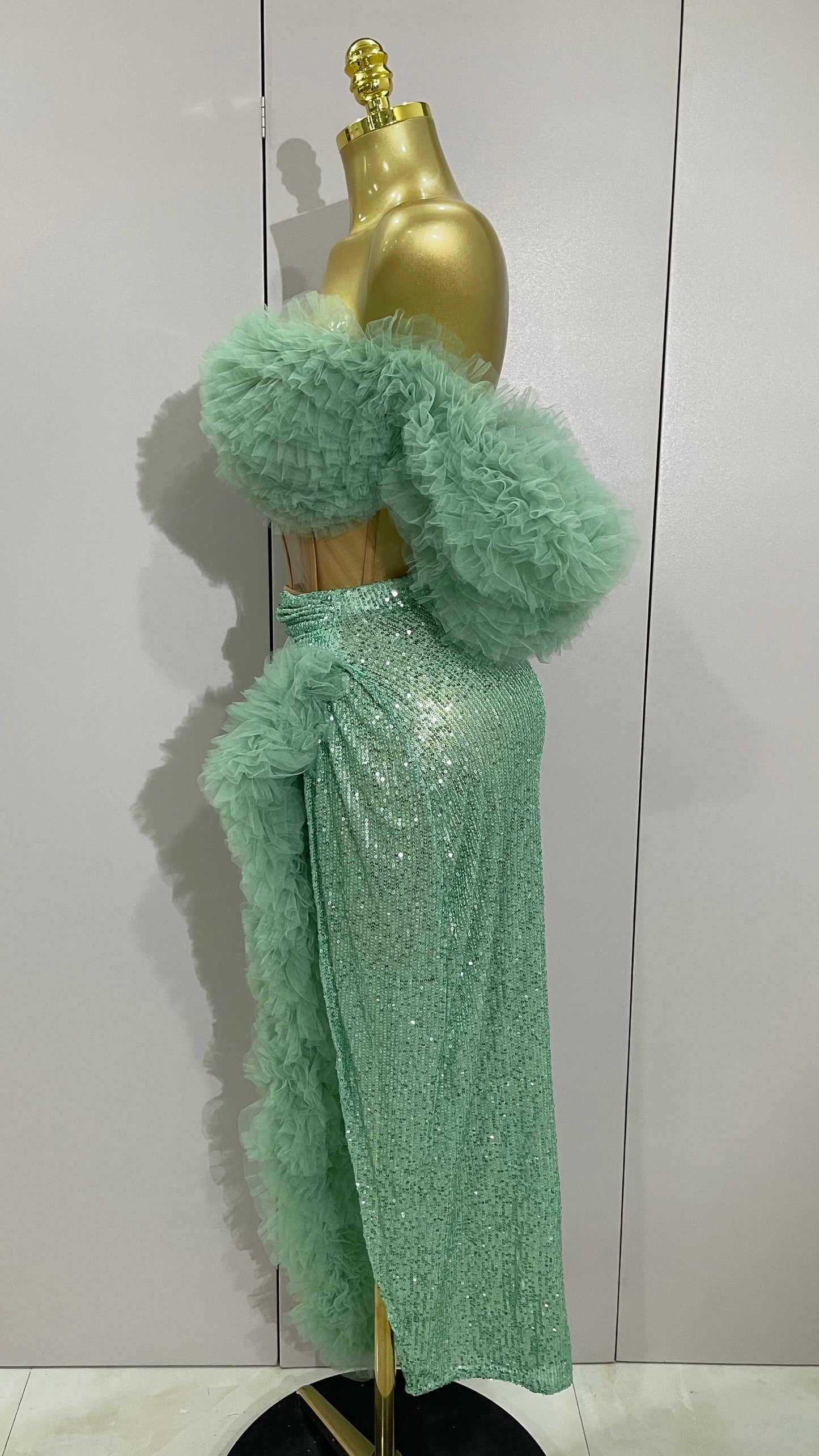 Mint Glamour Two Piece set