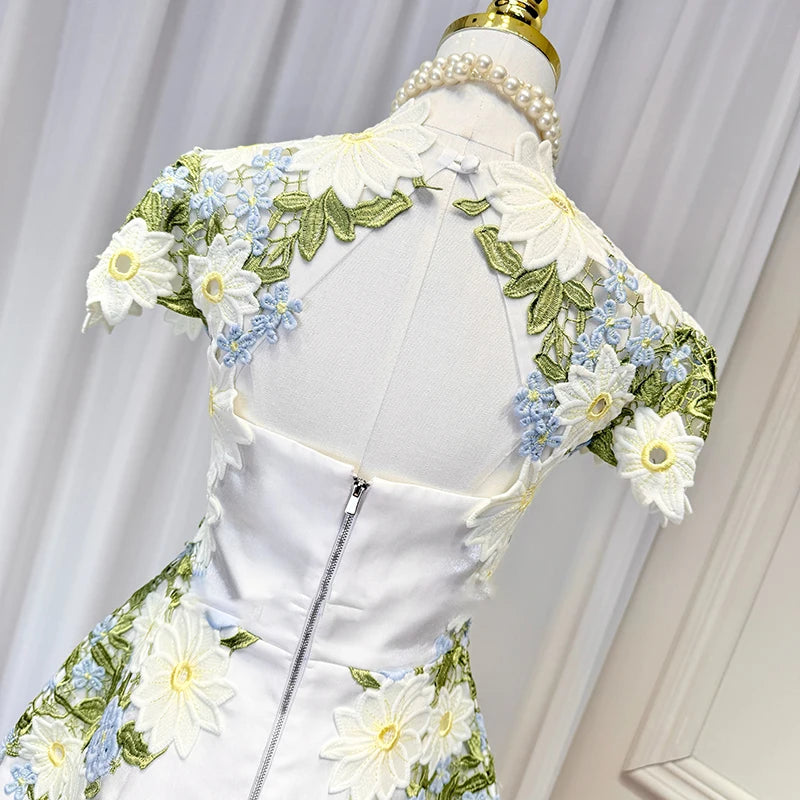Dreamy Embroidered Mini Dress
