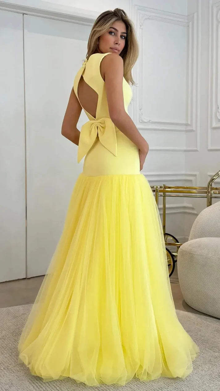 Yellow Daffodil Top & Ruffle Skirt Set