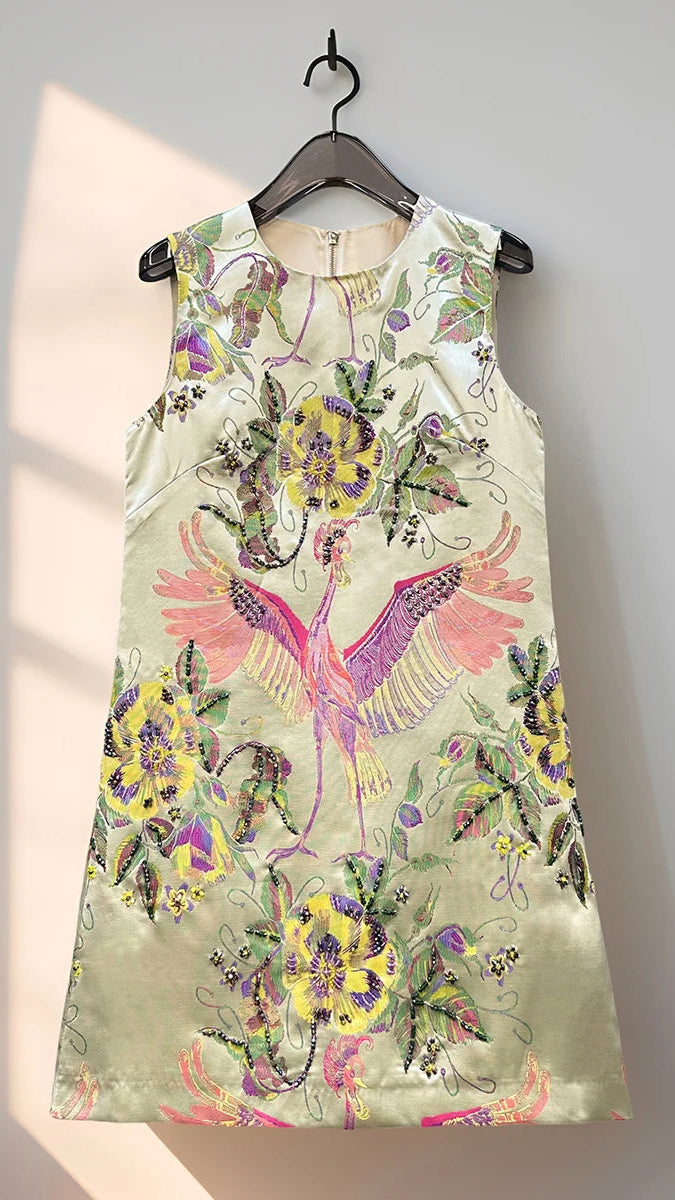 Take Flight Embellished / Sequin Jacquard Mini Dress