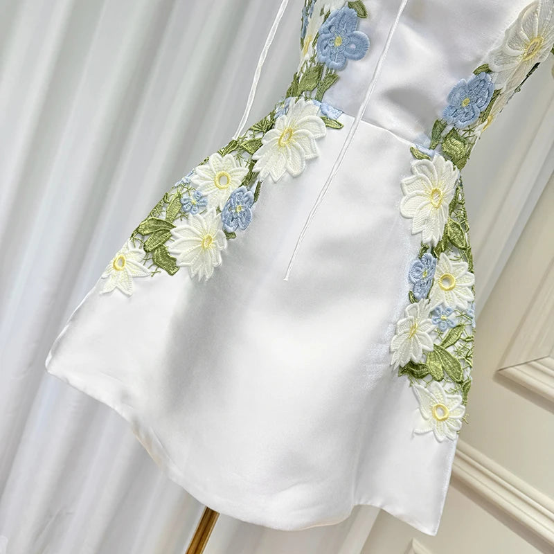 Dreamy Embroidered Mini Dress