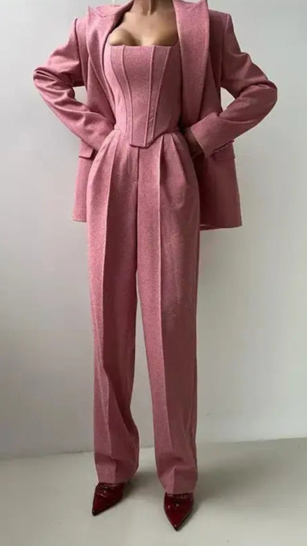 Suits You Tailored Three Piece Suit - comes in Blush Pink or Grey
