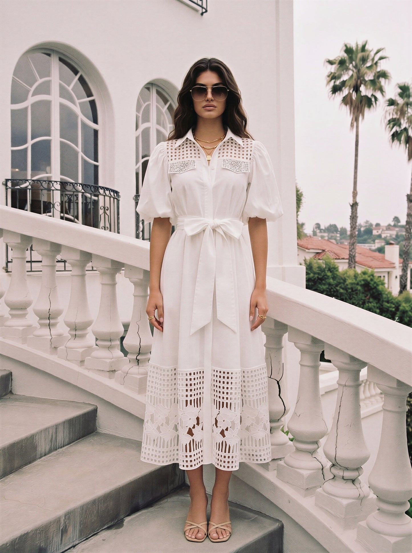 De Lux Midi Dress - comes in white, yellow, pink, white & Black