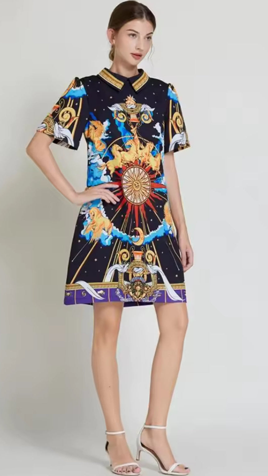 Galactic Dreams Bold Patterned Dress