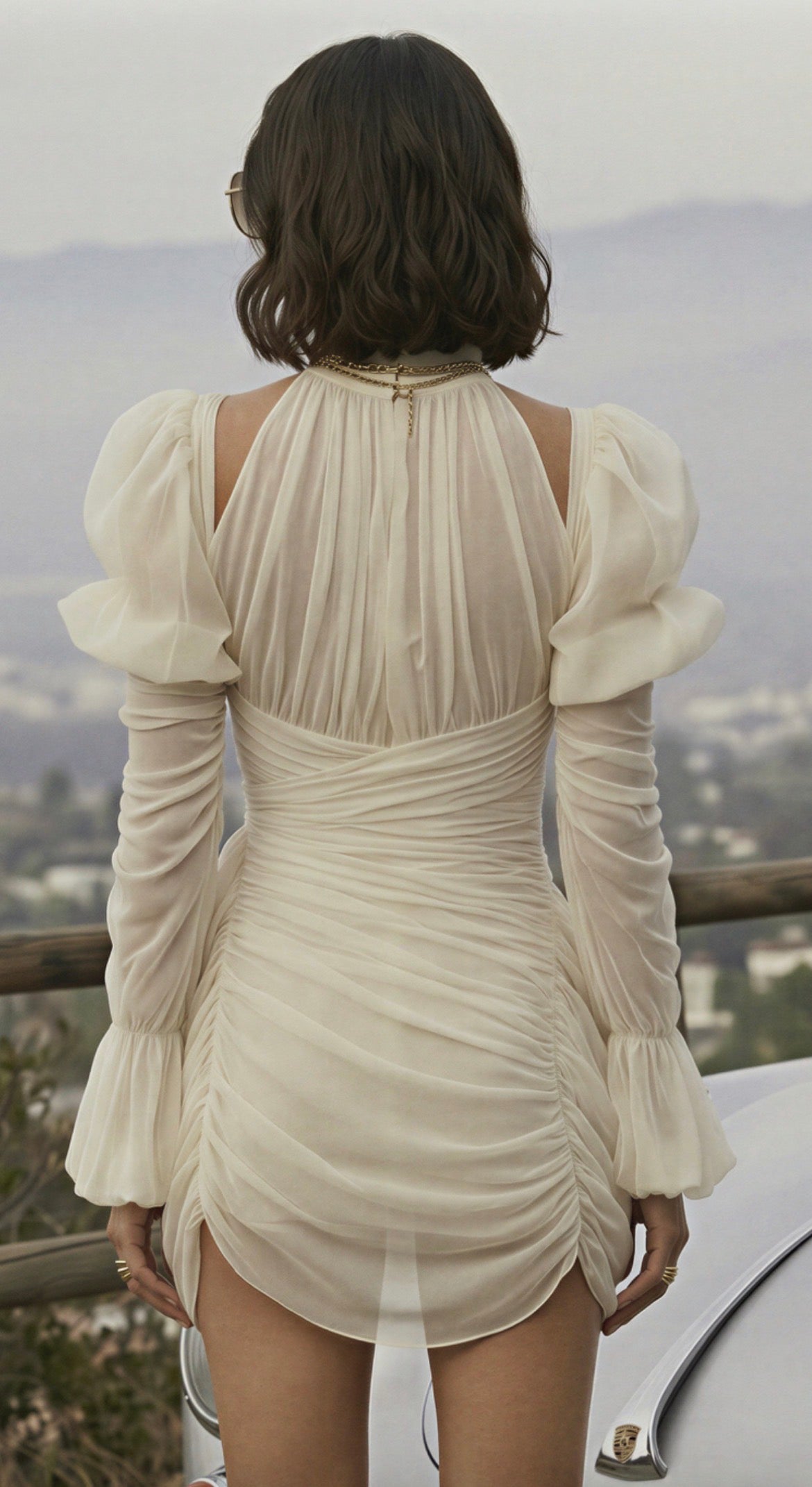 Darling Angel Sheer Mini Dress