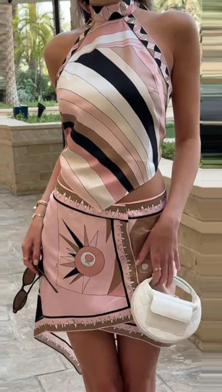 Pink Twilight Top & Skirt