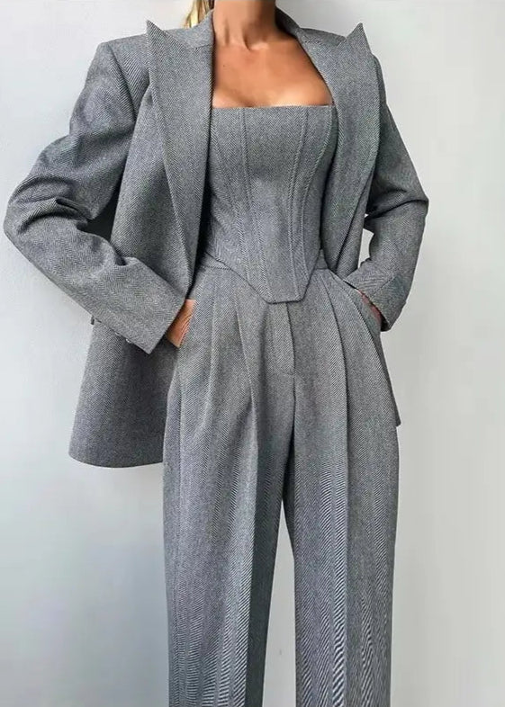 Suits You Tailored Three Piece Suit - comes in Blush Pink or Grey