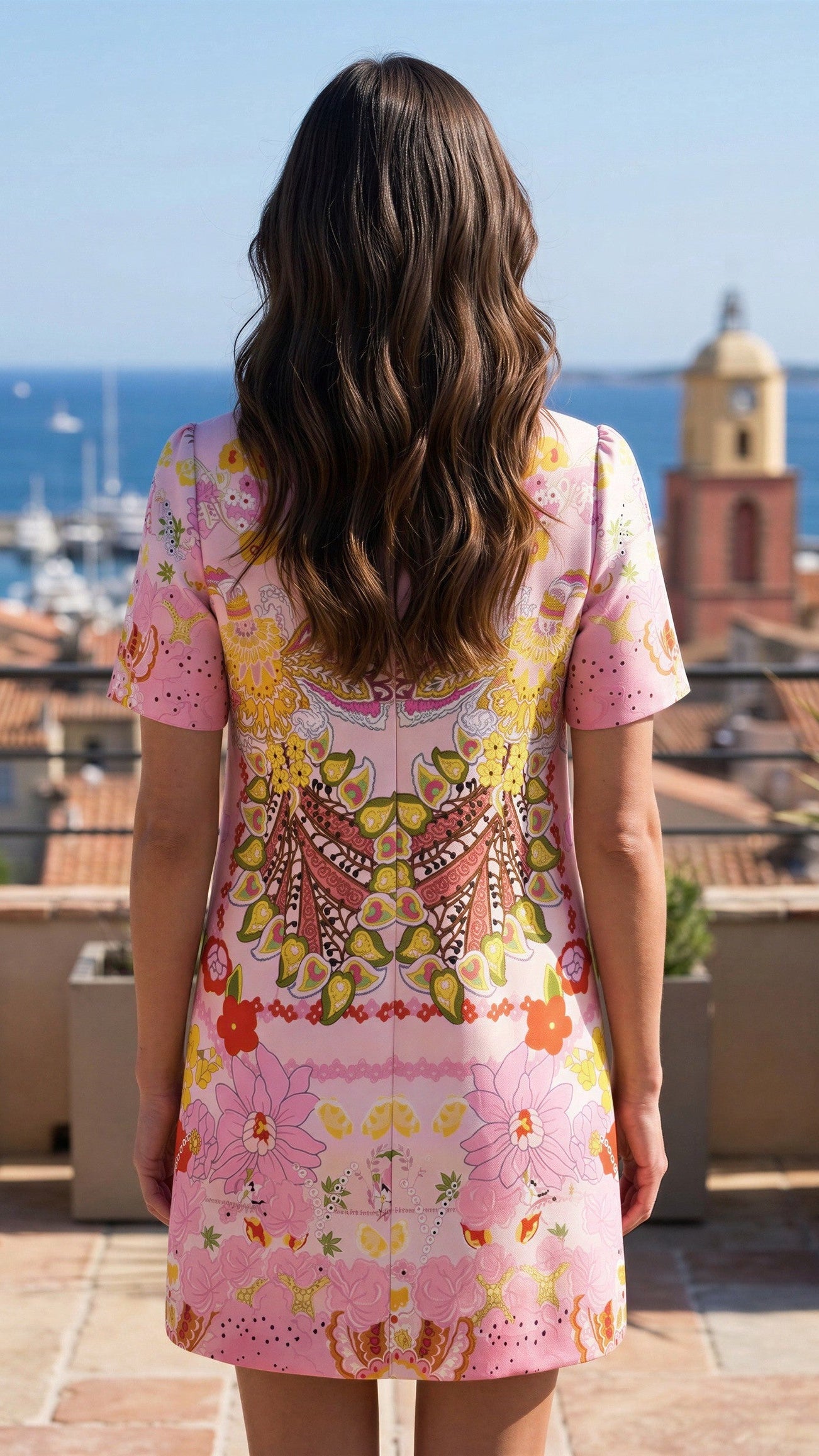 Pink Lux Embellished Mini Dress