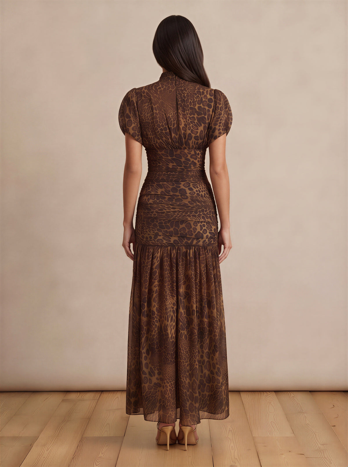 Leopard Print Maxi Dress