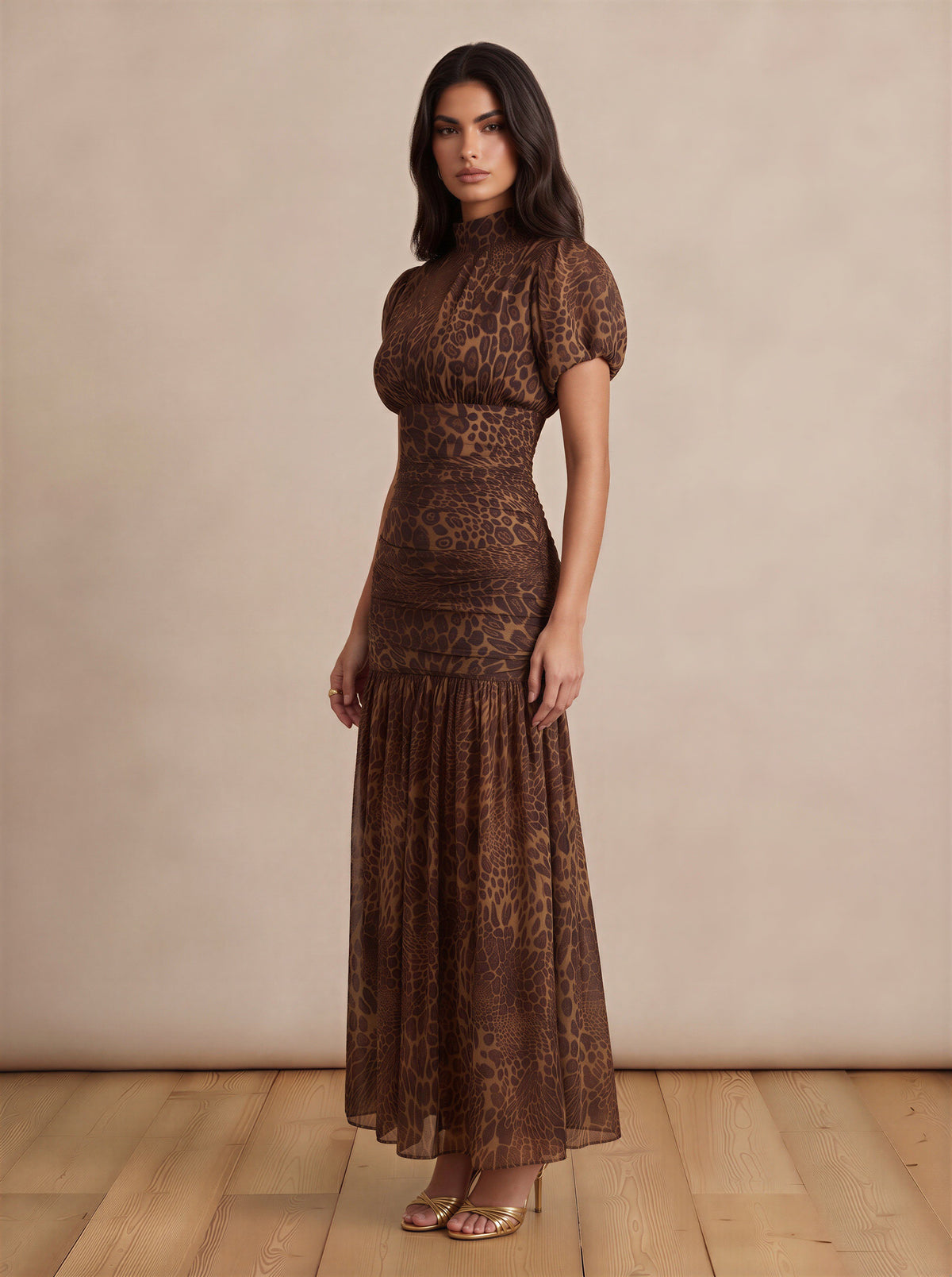 Leopard Print Maxi Dress