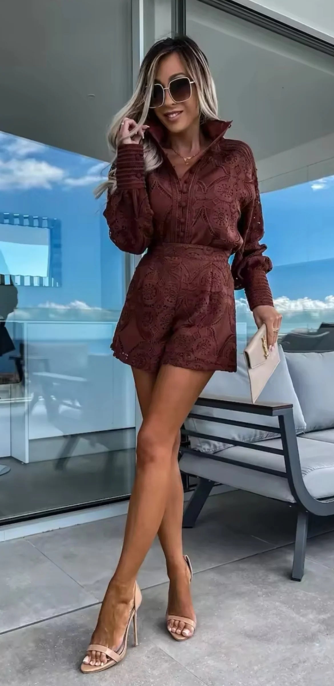 All Lacey Shirt and Shorts - comes in four colours