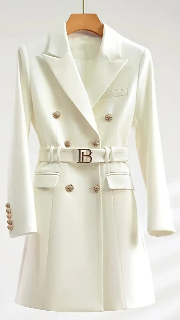 B White Blazer Dress
