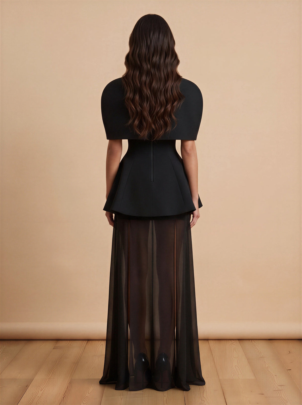 Chic Noir Maxi Dress