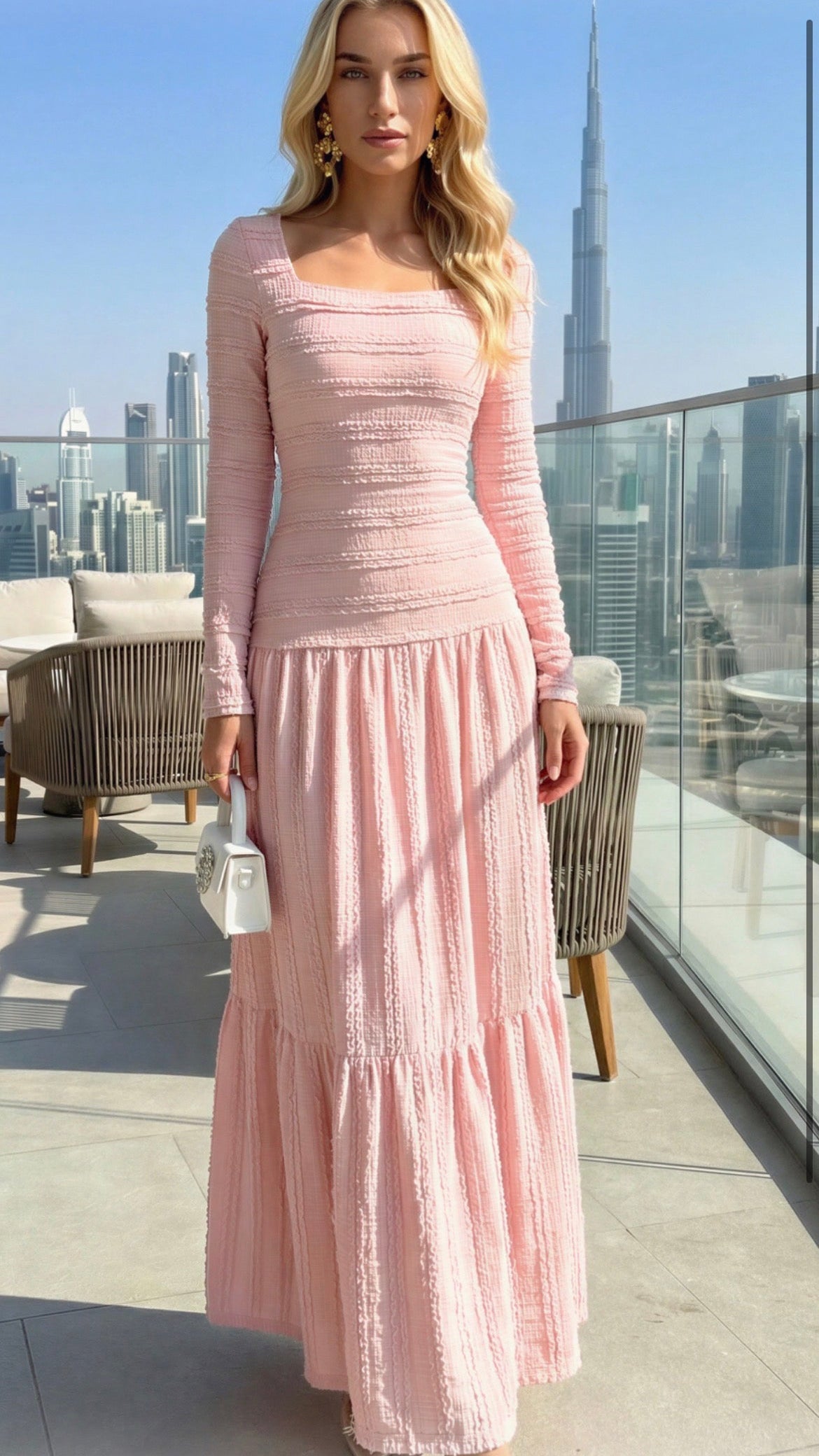 All Pink Bodycon Dress