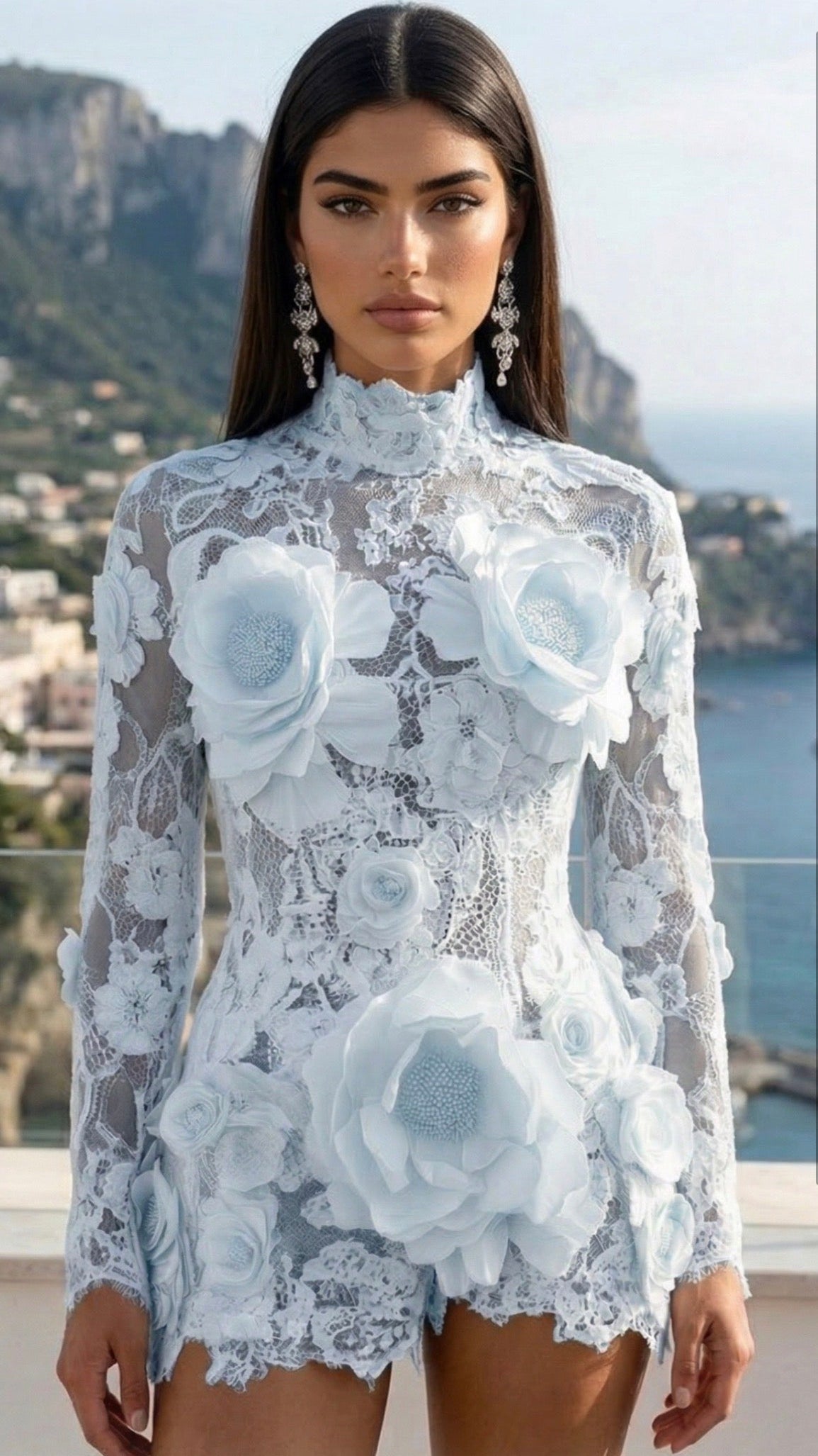 Swan Lake Mini Dress - now in pastel blue
