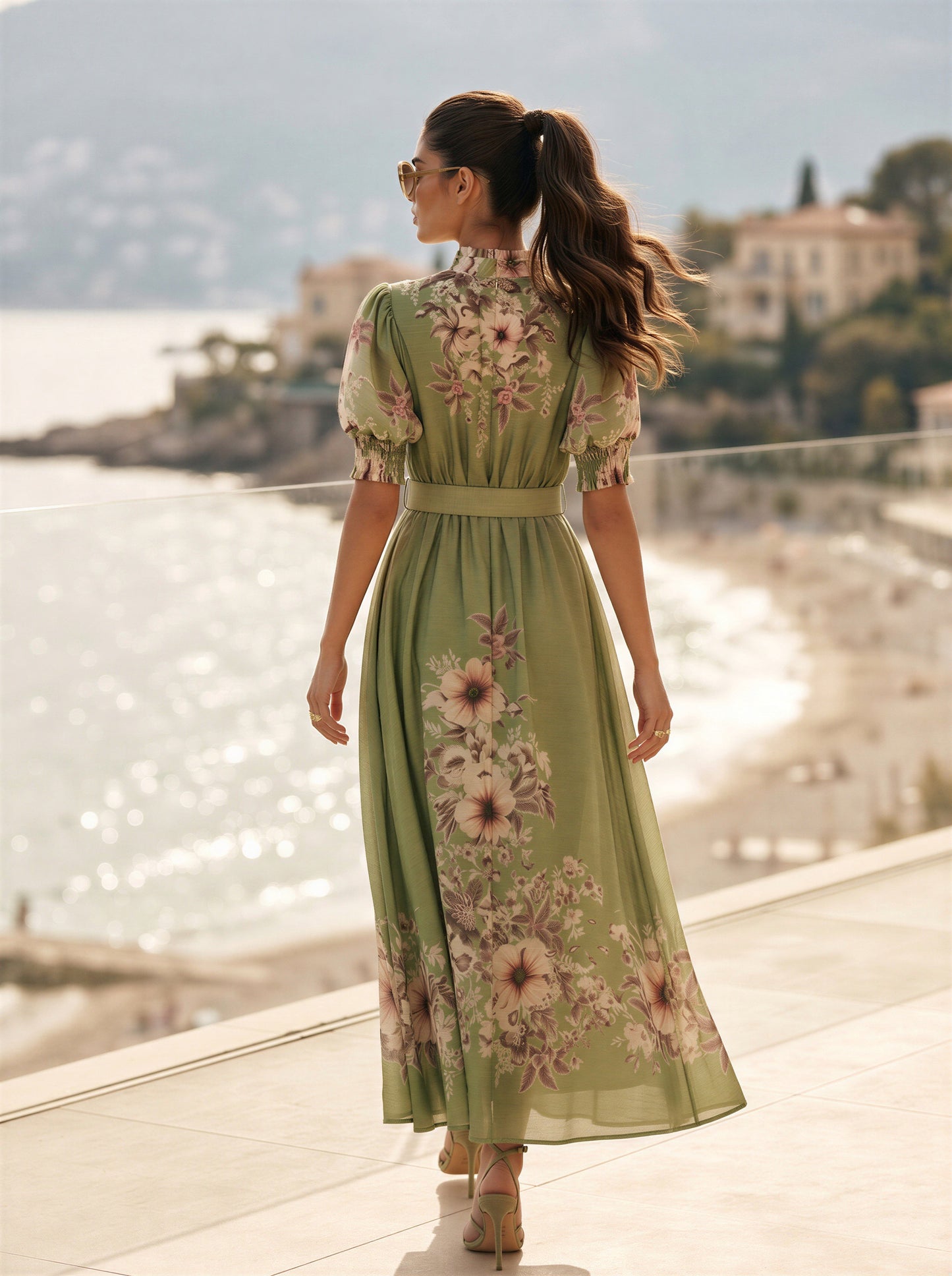Petal Harmony Maxi Dress