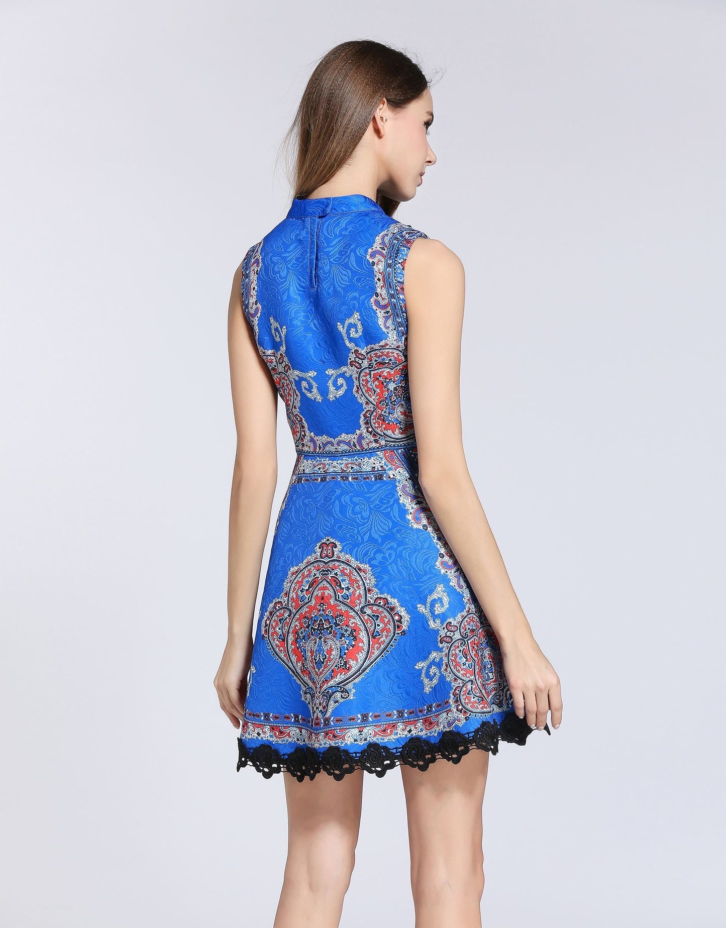 Electric Blue Skater Dress
