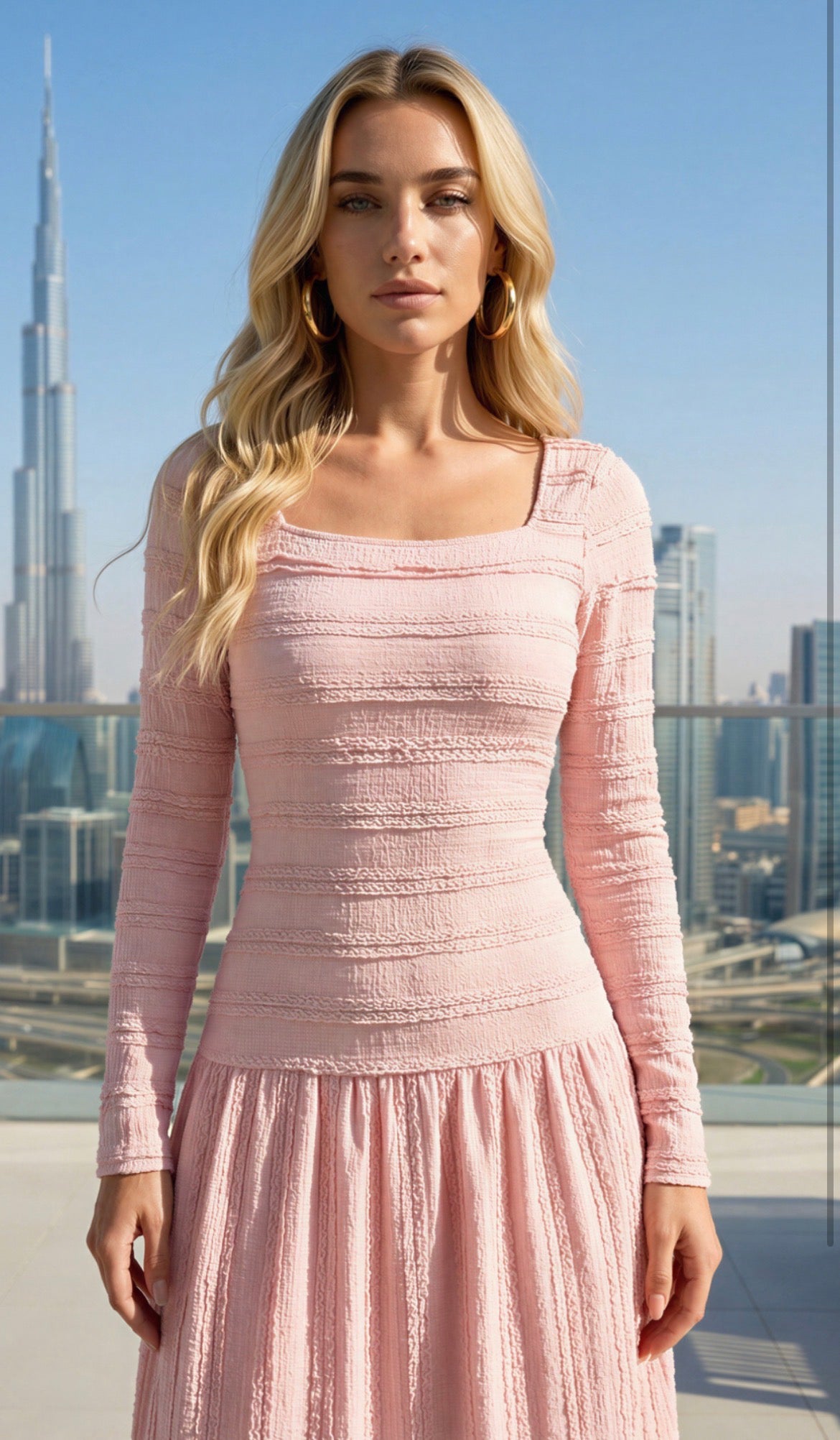 All Pink Bodycon Dress