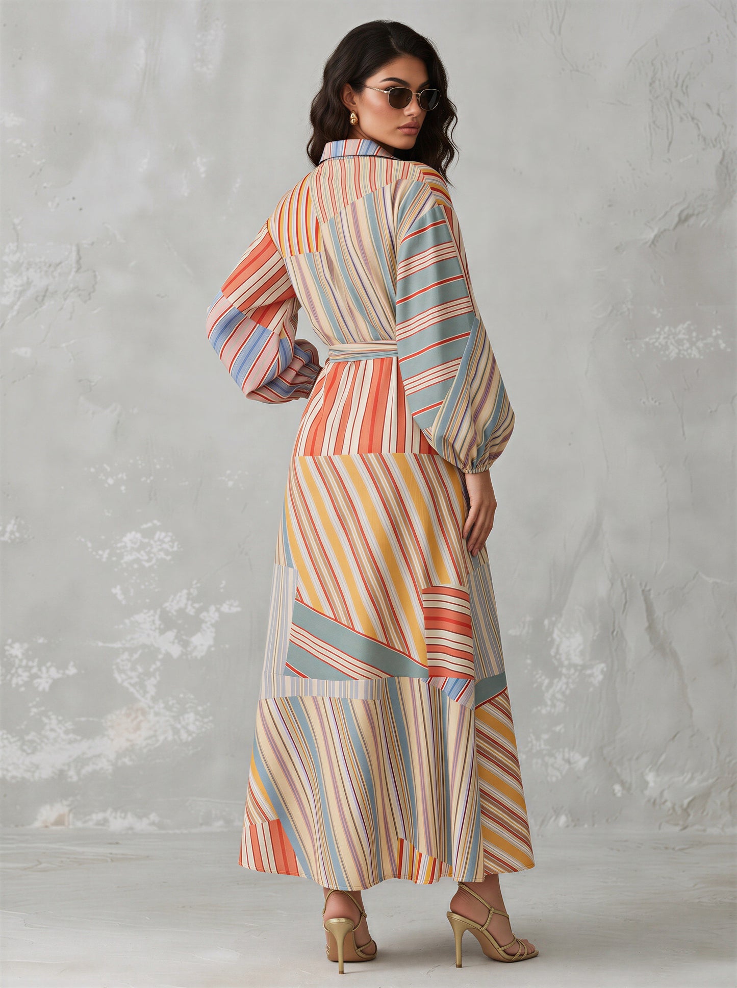 Strike It Lucky Shirt Dress with belt