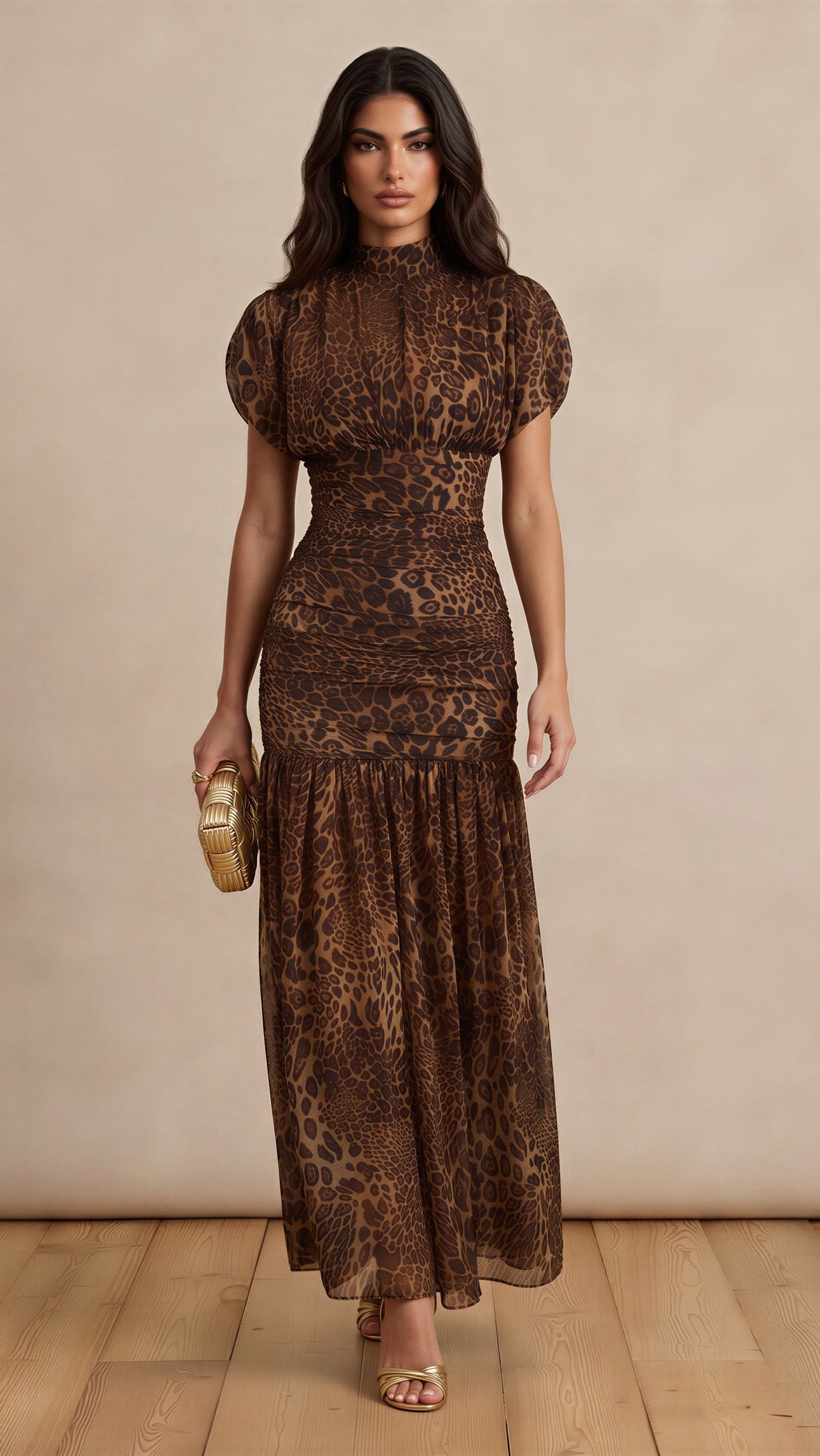 Leopard Print Maxi Dress