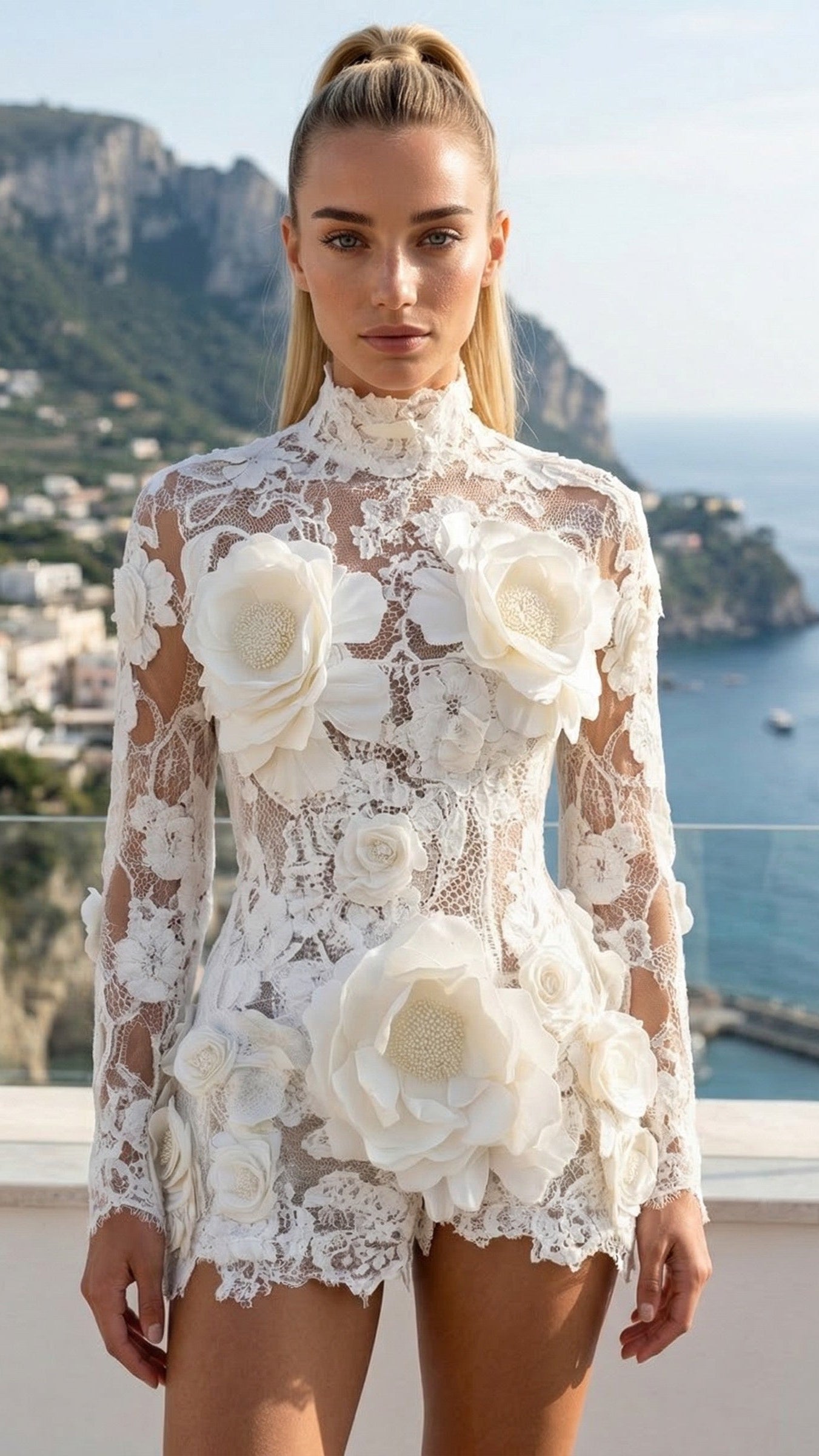 Swan Lake Mini Dress - now in pastel blue