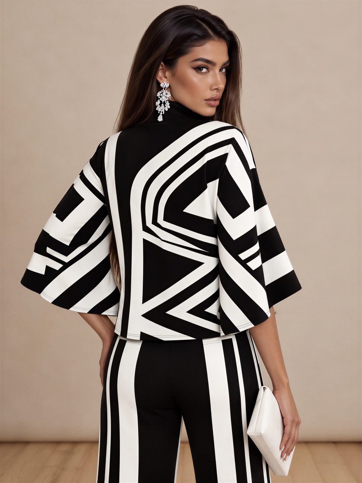 The Monochrome Muse Knitted Set