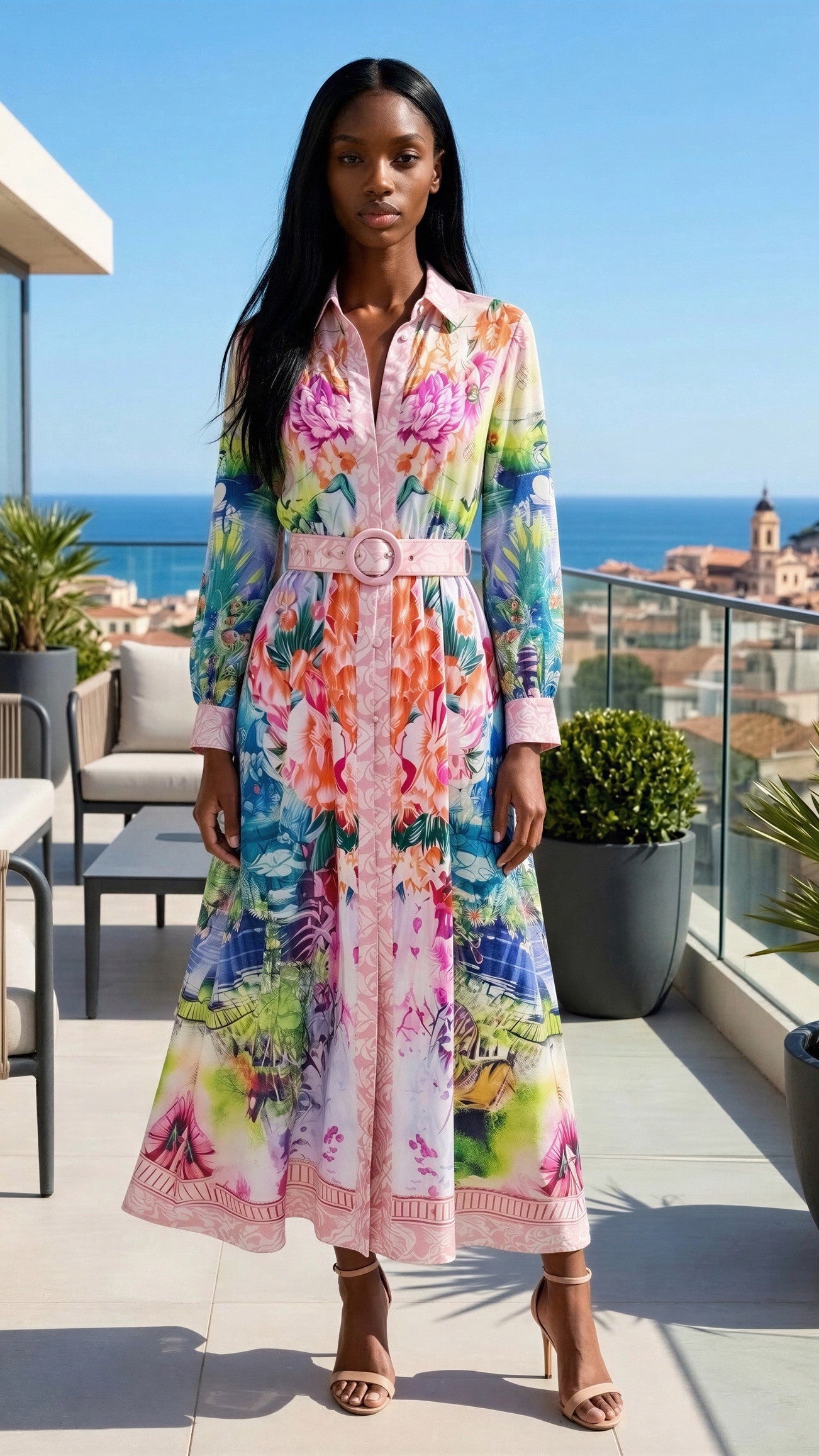 Ascot Queen Floral Maxi Dress