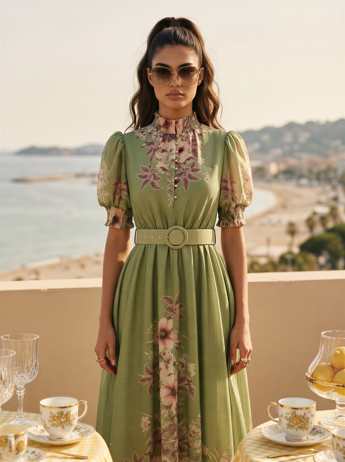 Petal Harmony Maxi Dress