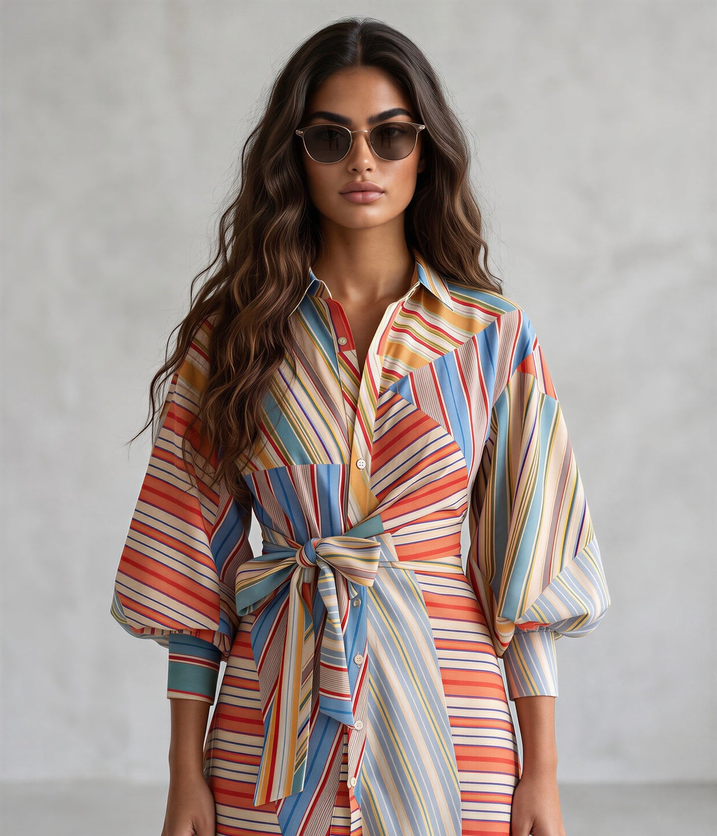 Strike It Lucky Shirt Dress with belt