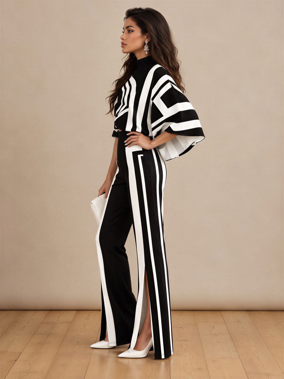 The Monochrome Muse Knitted Set