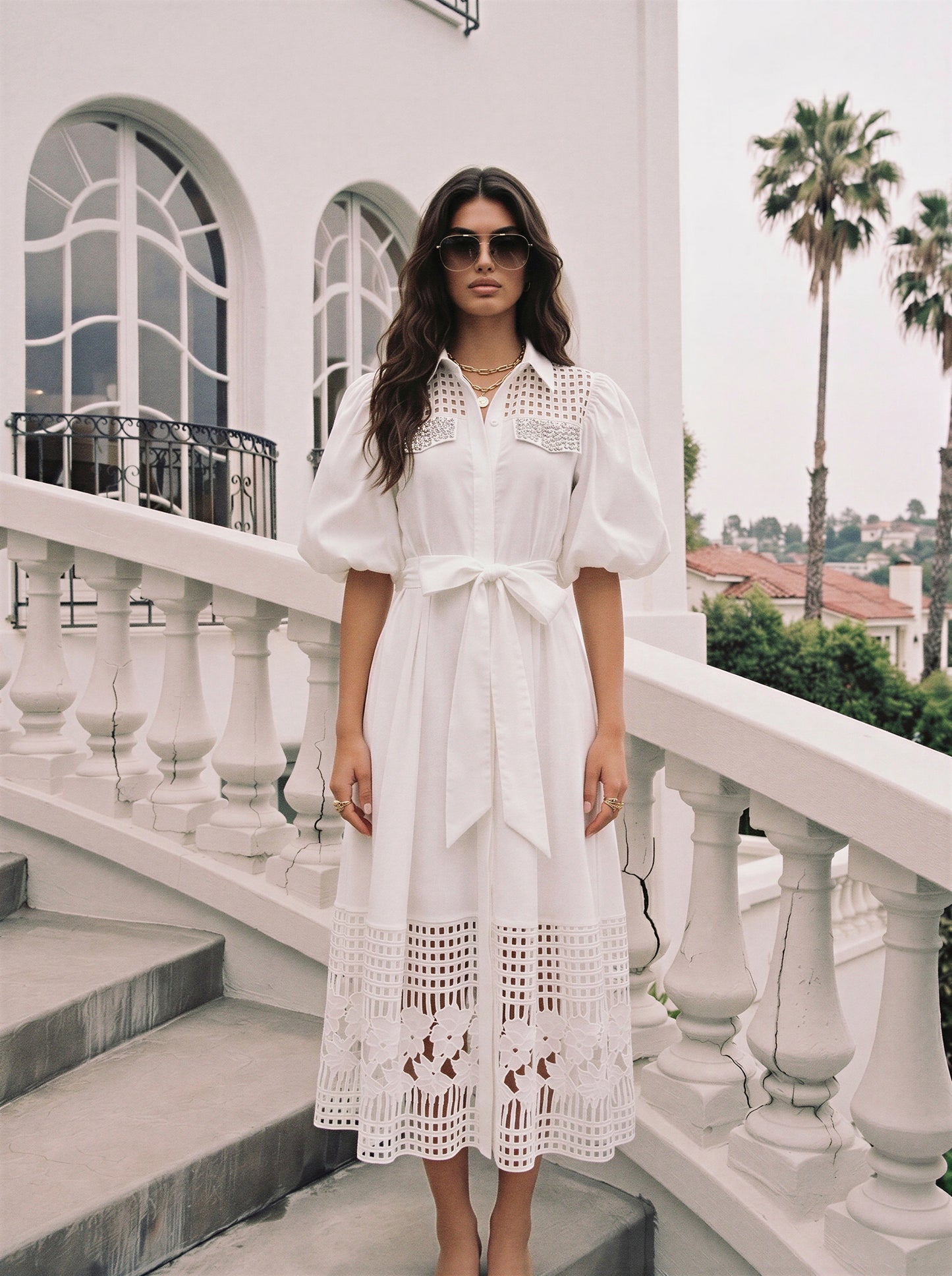 De Lux Midi Dress - comes in white, yellow, pink, white & Black