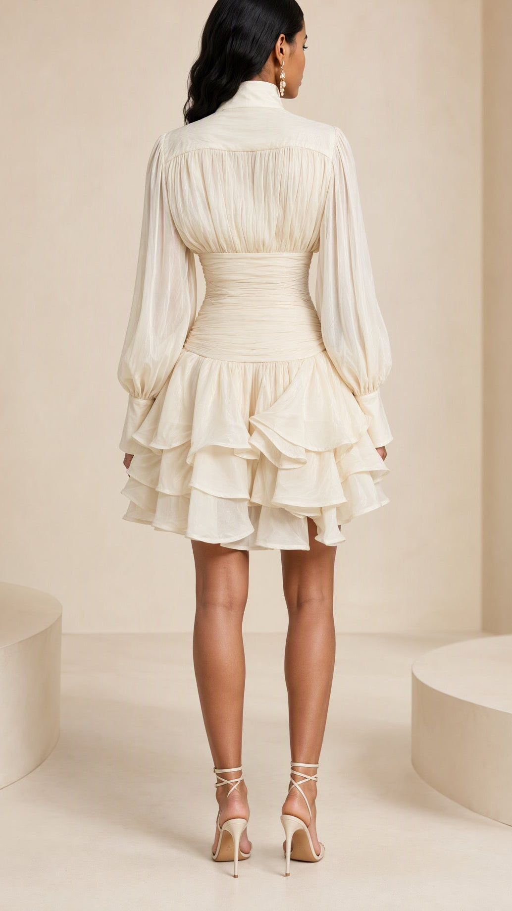 The Ivory Grace Mini Dress