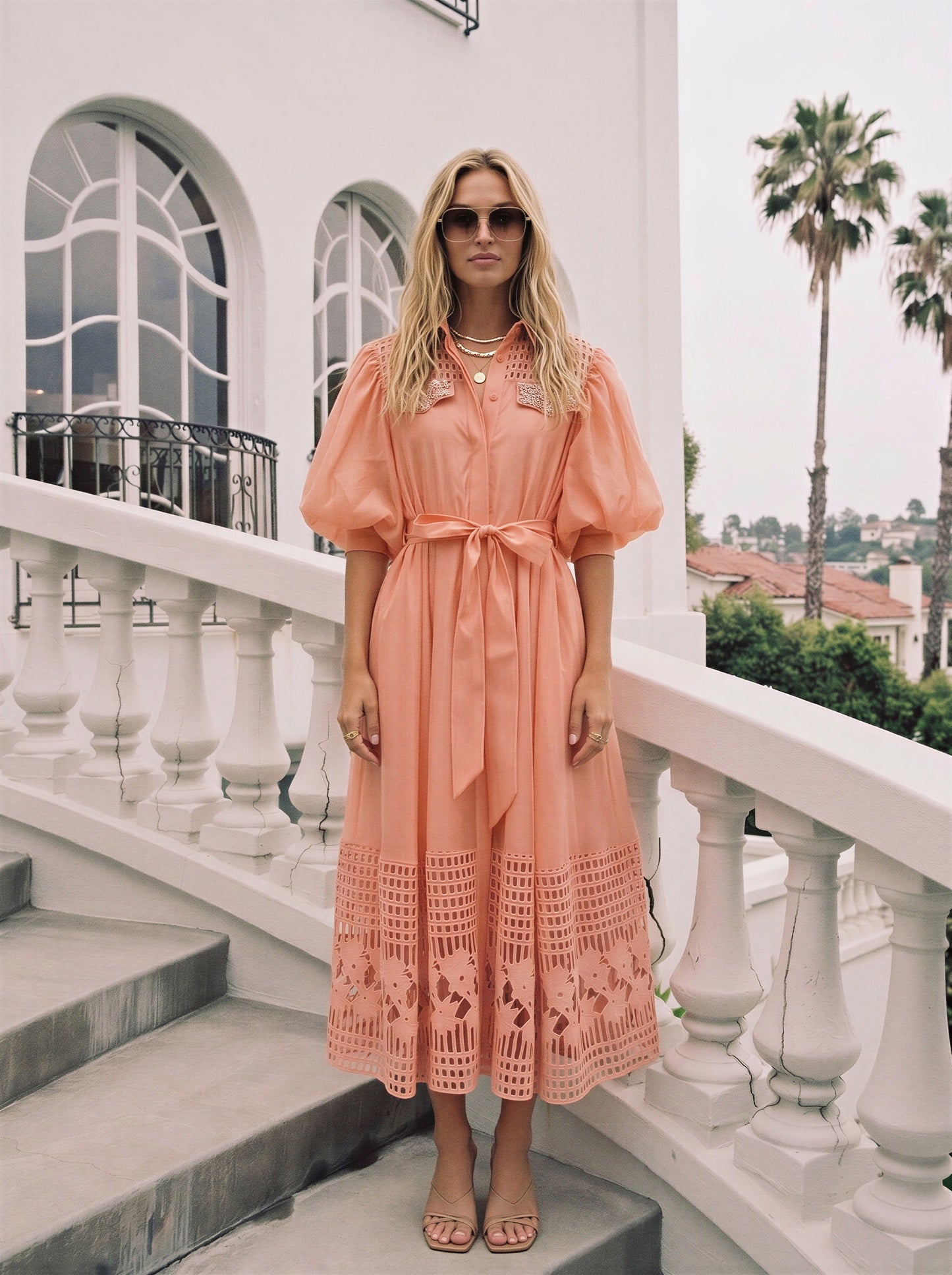 De Lux Midi Dress - comes in white, yellow, pink, white & Black