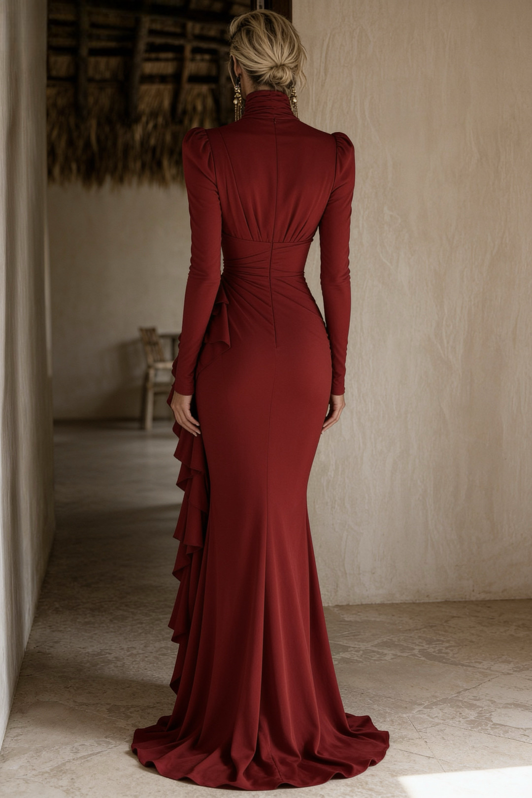 The Scarlet Draped Maxi