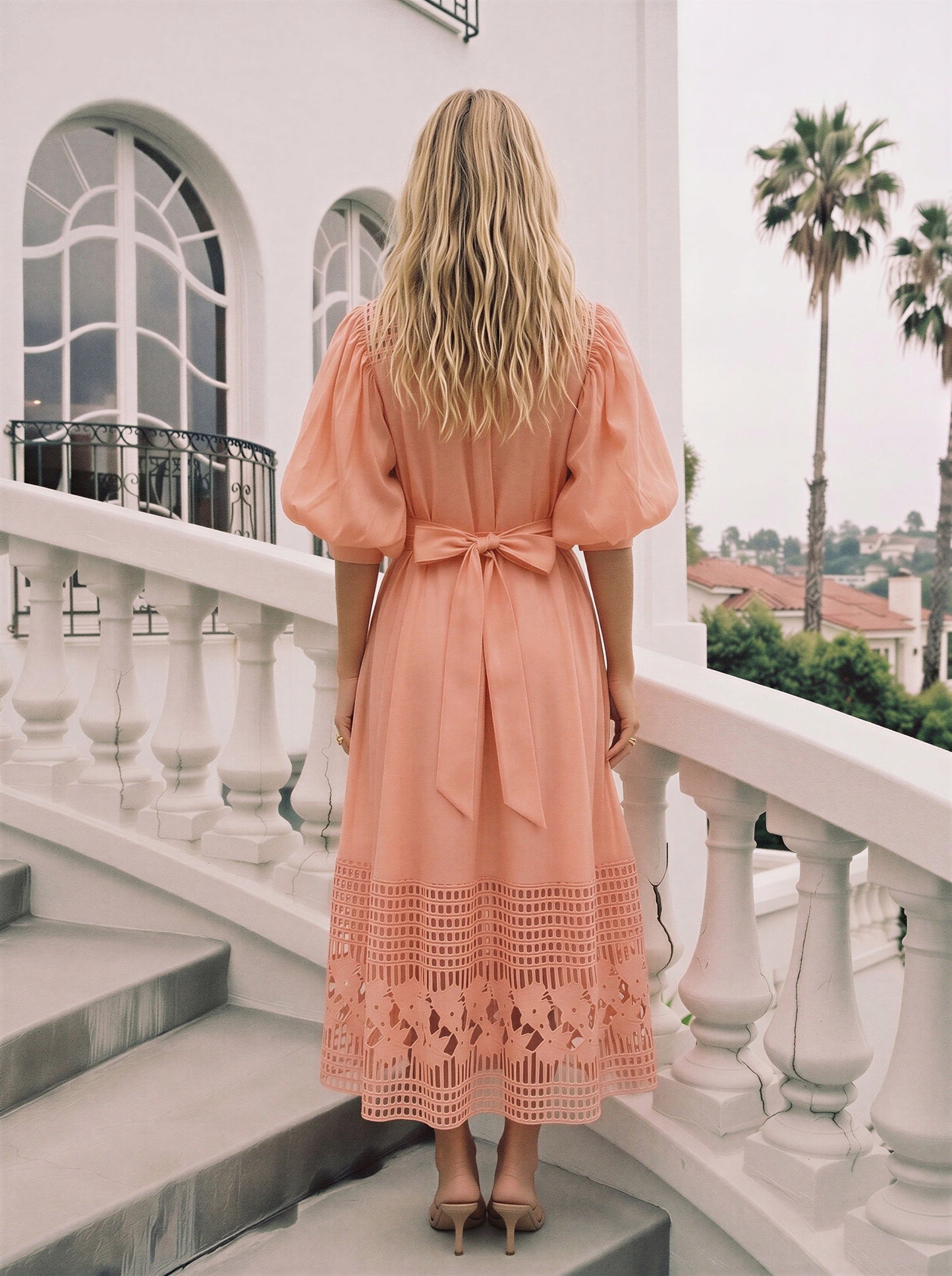De Lux Midi Dress - comes in white, yellow, pink, white & Black