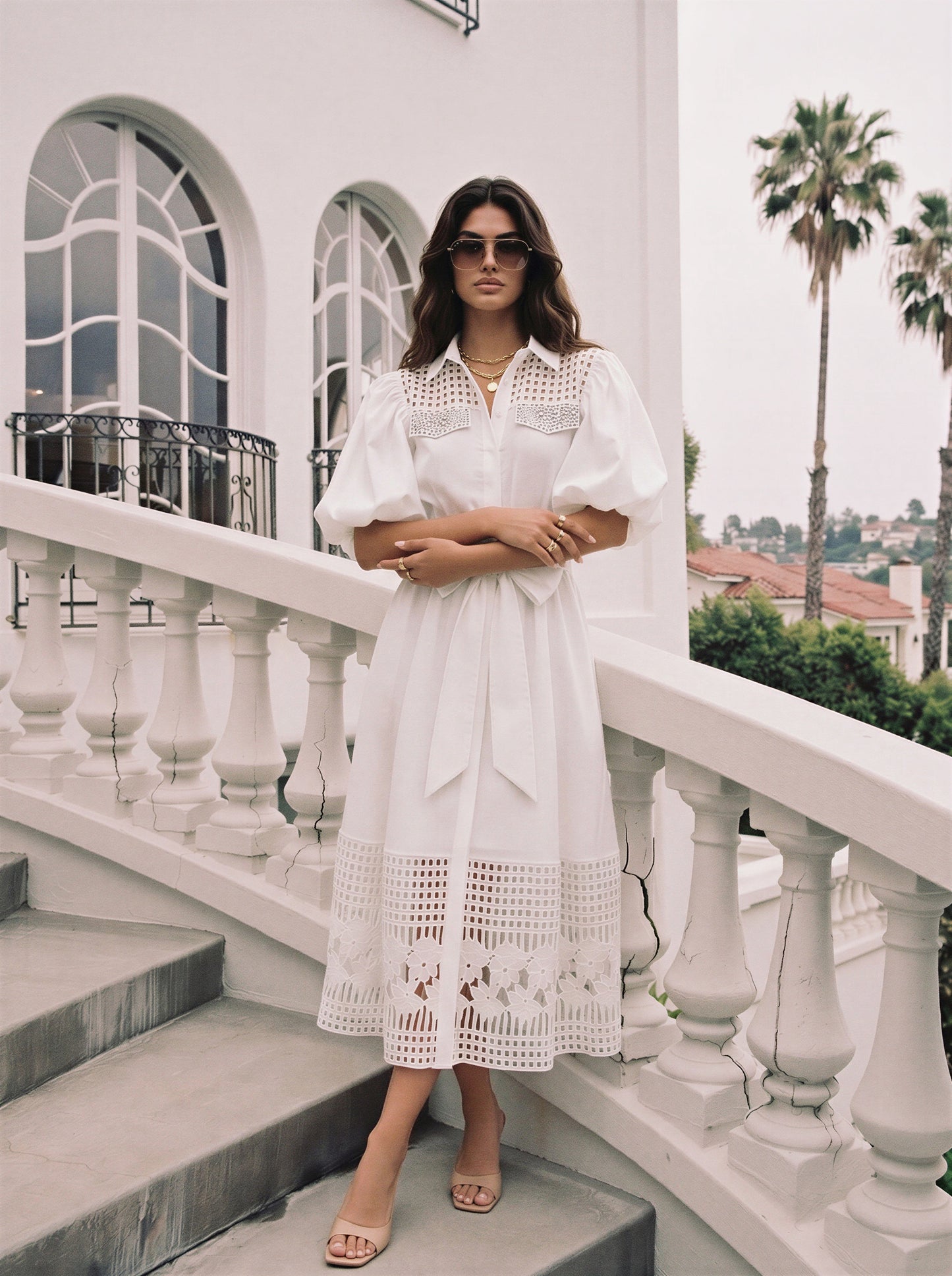 De Lux Midi Dress - comes in white, yellow, pink, white & Black