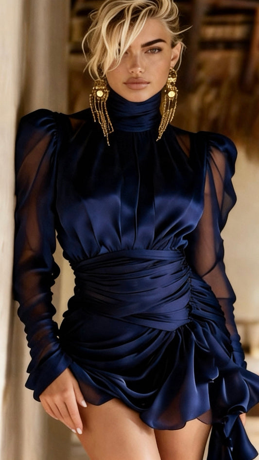 Twilight Satin Drape Mini