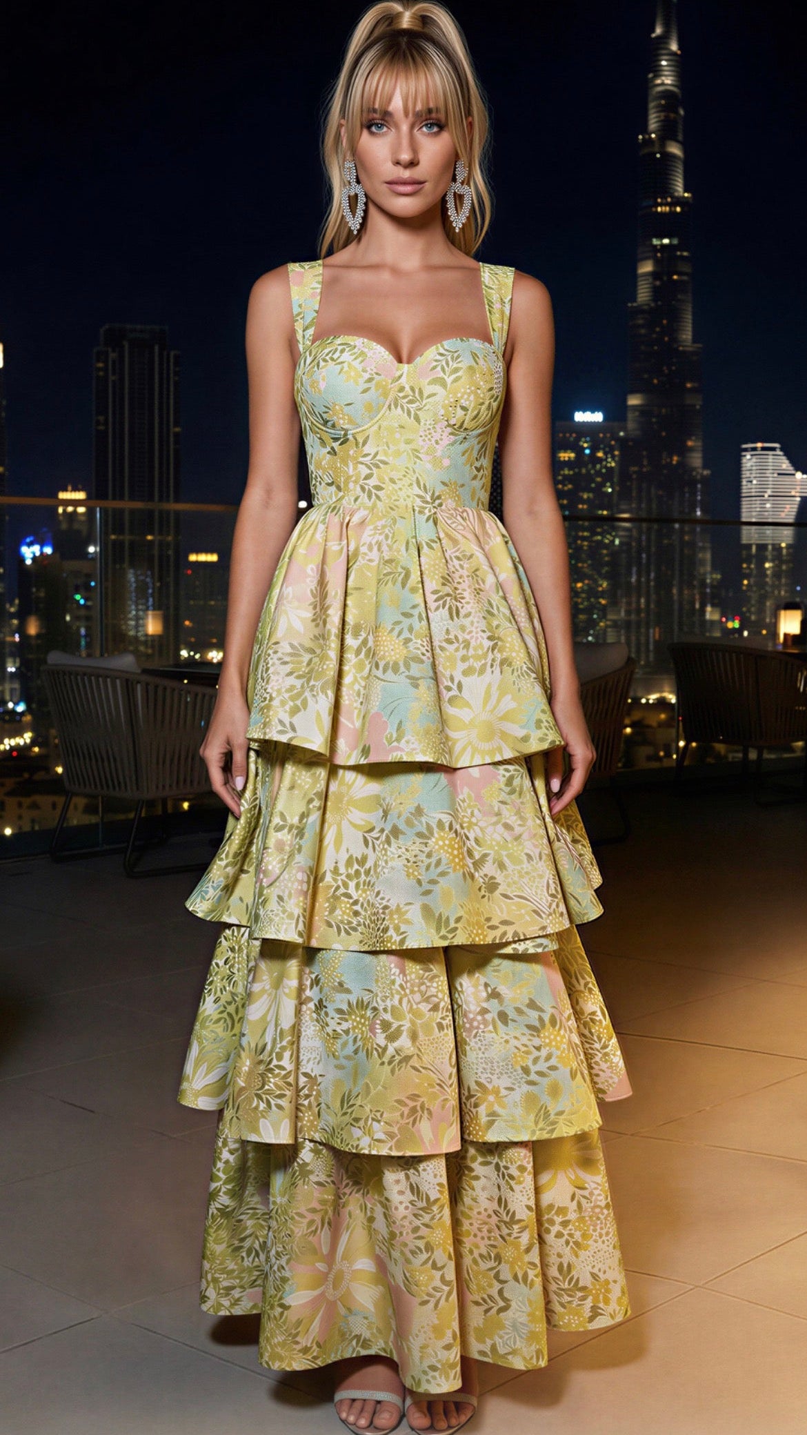 Fairytale Ruffle Maxi Dress