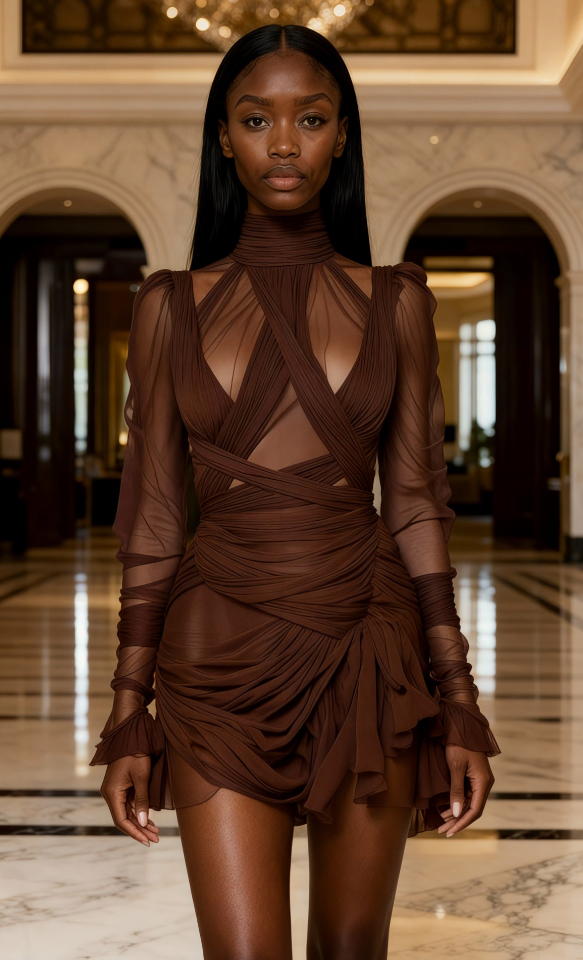 Plumlicious Mini Dress - available in Green, Black Brown