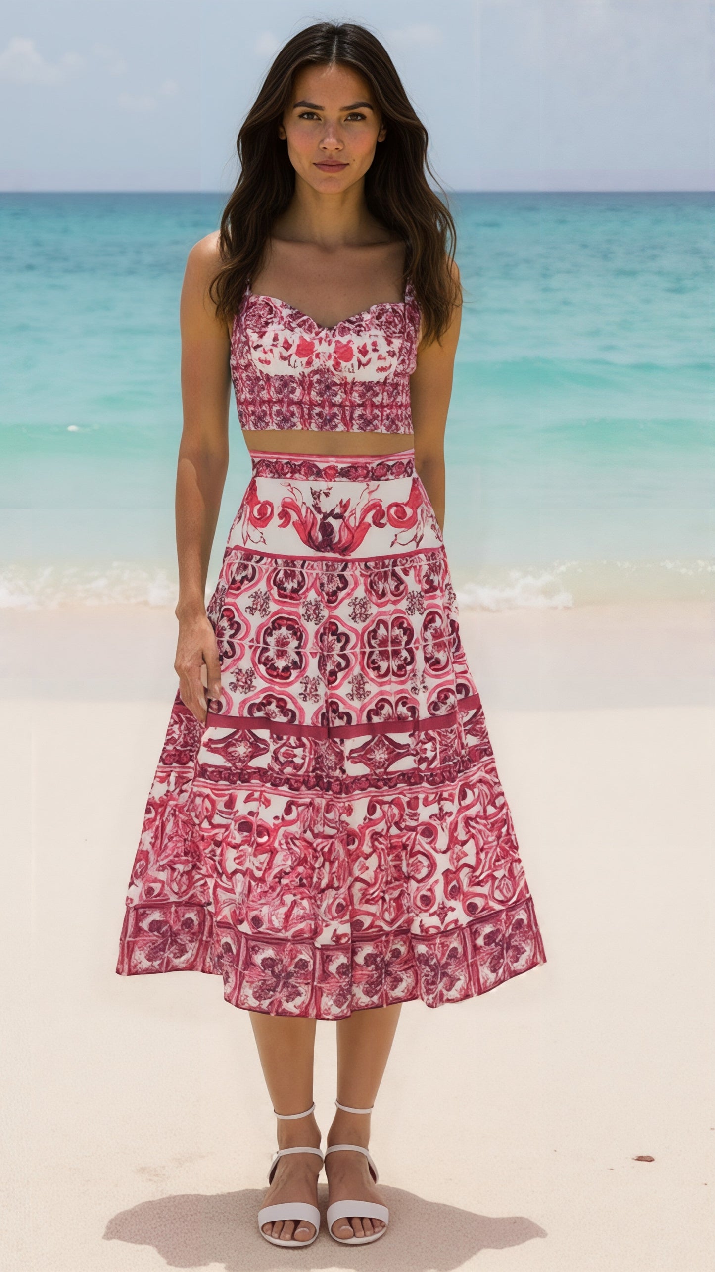 Capri Bralette & Maxi Skirt - comes in Yellow, Blue, Red & Purple