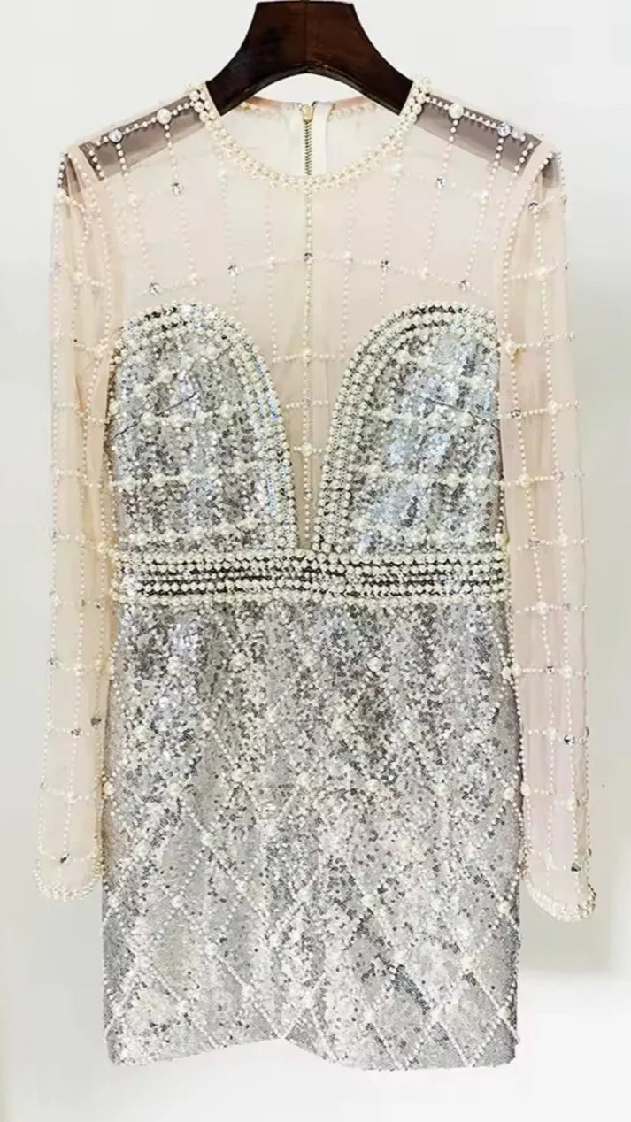 White Diamond Mini Dress
