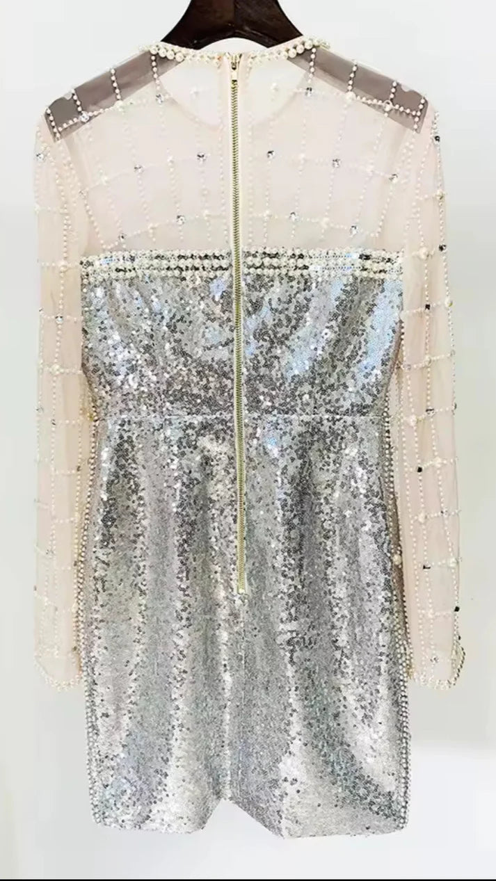 White Diamond Mini Dress