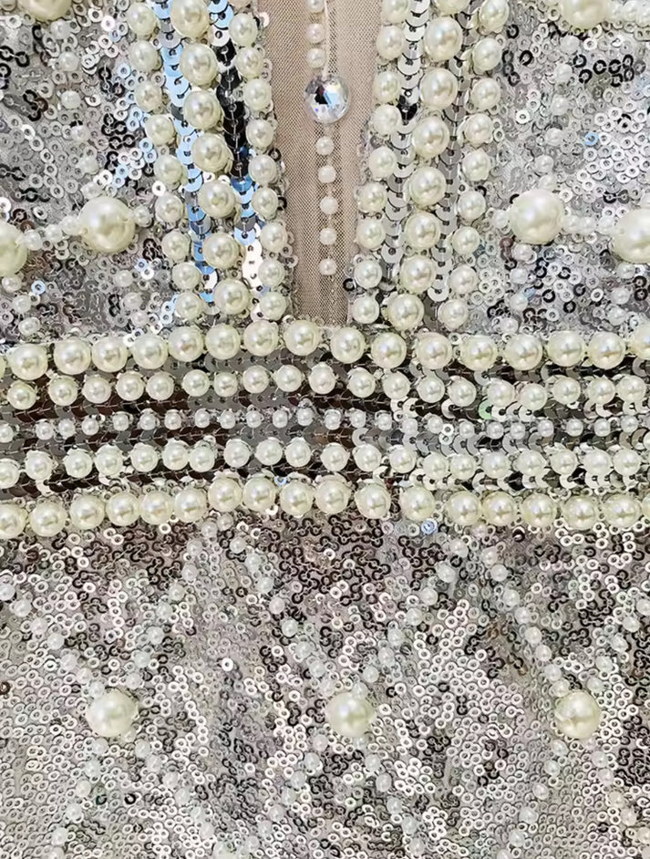 White Diamond Mini Dress
