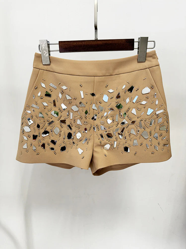Mirrored Blazer & Shorts Set