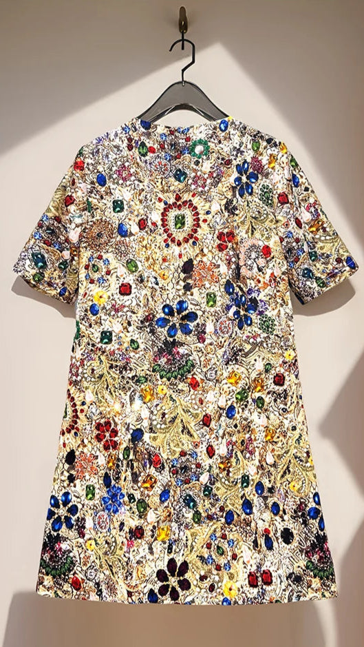 All Love Beaded Mini Dress